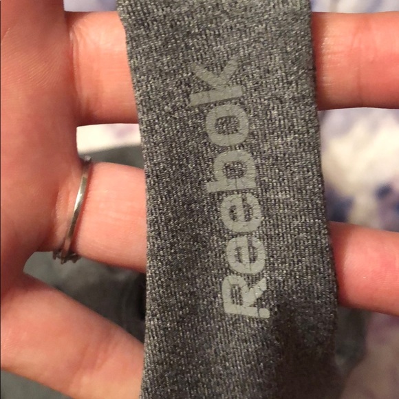 REEBOK grey and black strap tank top - Picture 2 of 3